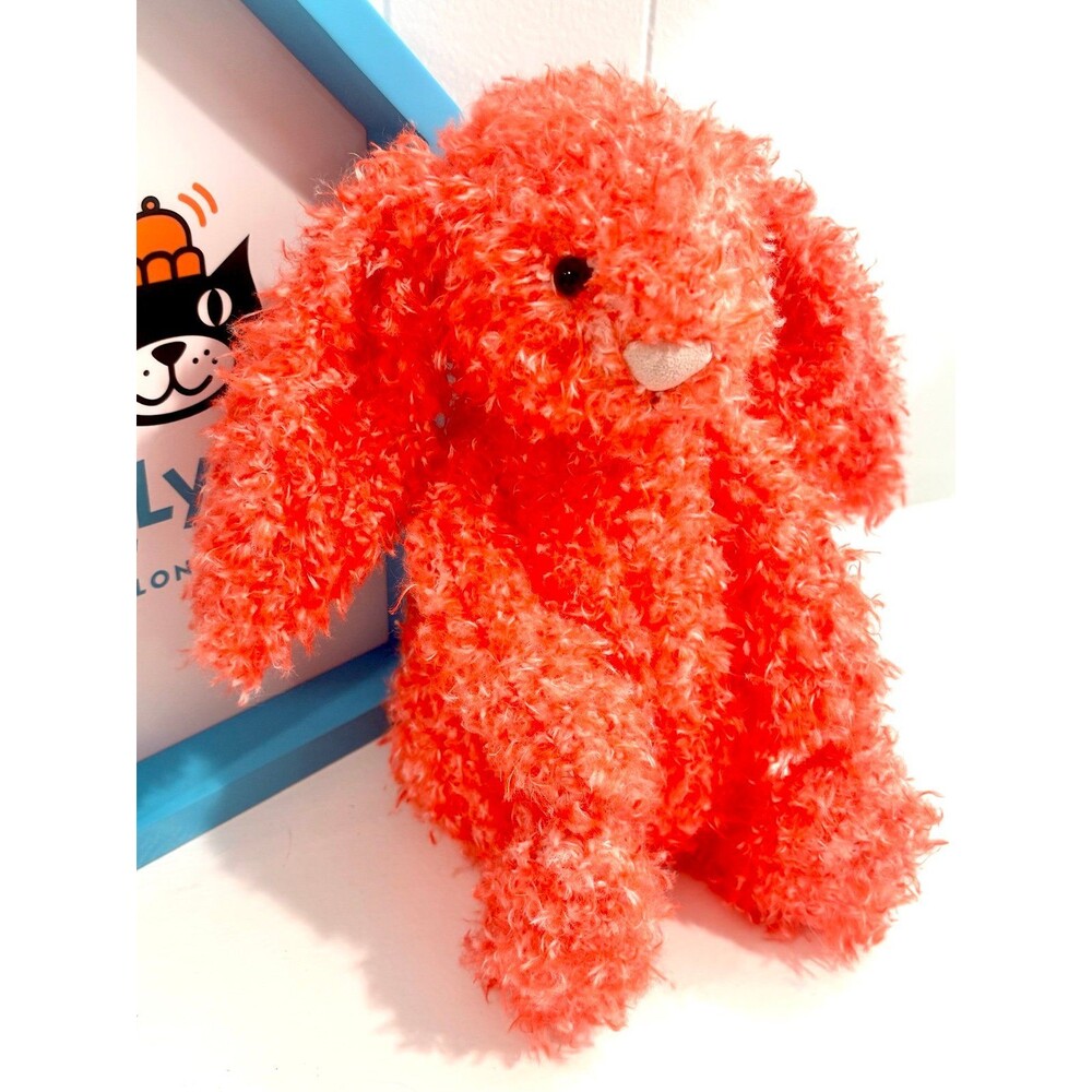Jellycat Holly Red Curley Bashful Bunny Christmas '24 RARE ❗️Retired BNWT Medium - Picture 2 of 6
